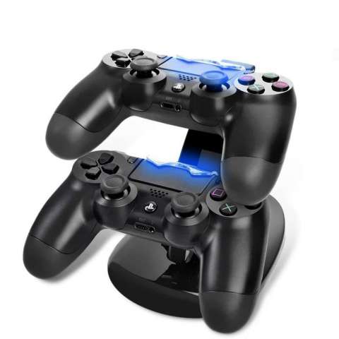 Hot LED Dual Charger Charging Station Dock Cable PS4 Wireless Bluetooth Controller Charger Dock/