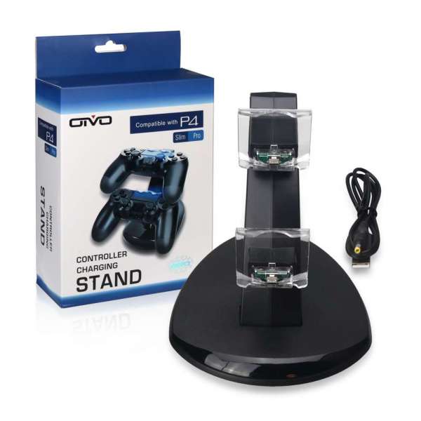 Hot selling PS4 Controller Dual Charger Dock USB Charging Stand Station Cradle Charging Dock Port for PS4 / PS4 Pro /PS4 Slim